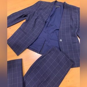 Ann Taylor Matching Work Set // Blue petite